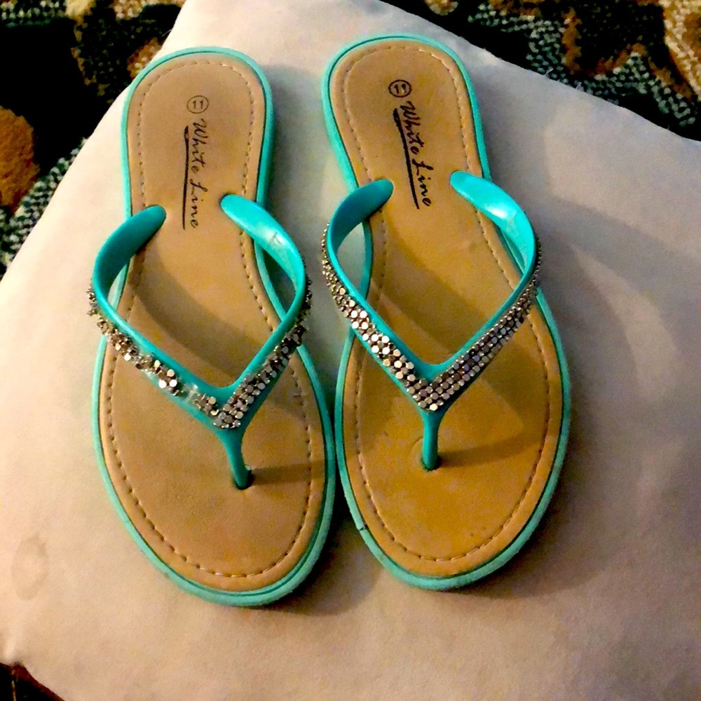 Blue woman’s sandal